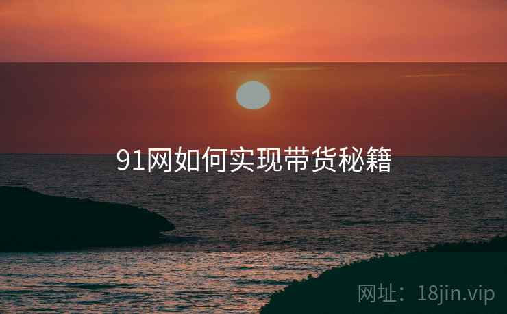 91网如何实现带货秘籍